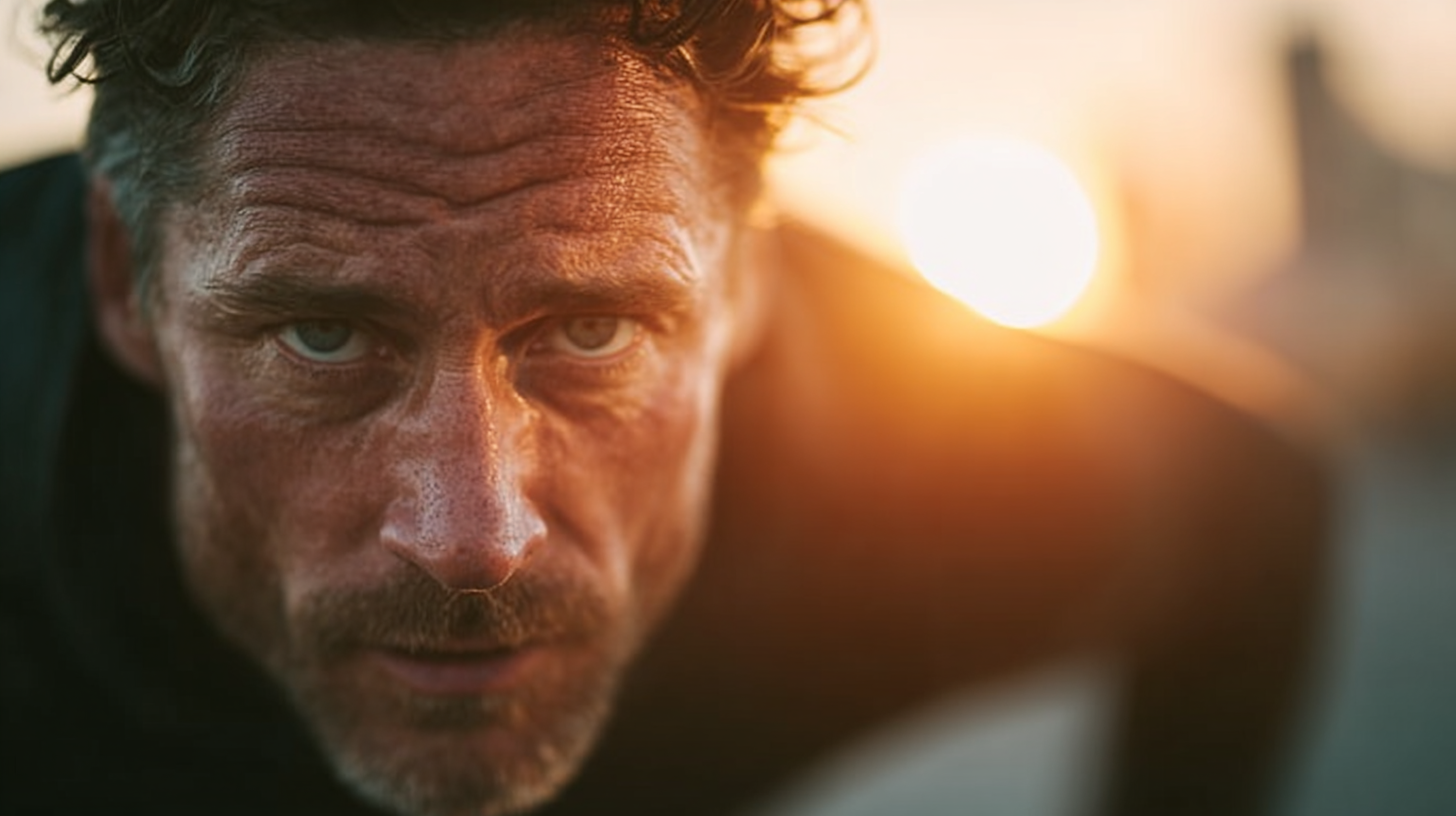 Чоловік середнього віку виконує функціональні вправи в спортзалі